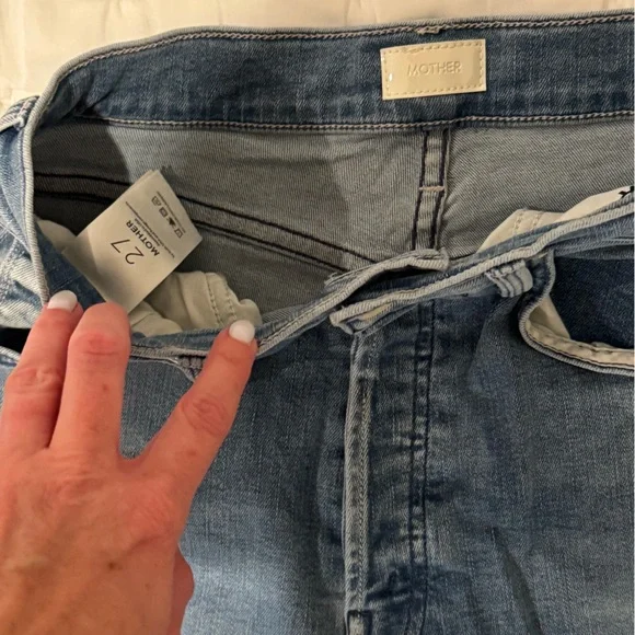 Mother & Vervet Women's Ankle Jeans - Dark Blue and Light Gray bundle of 2 - Picture 5 of 6